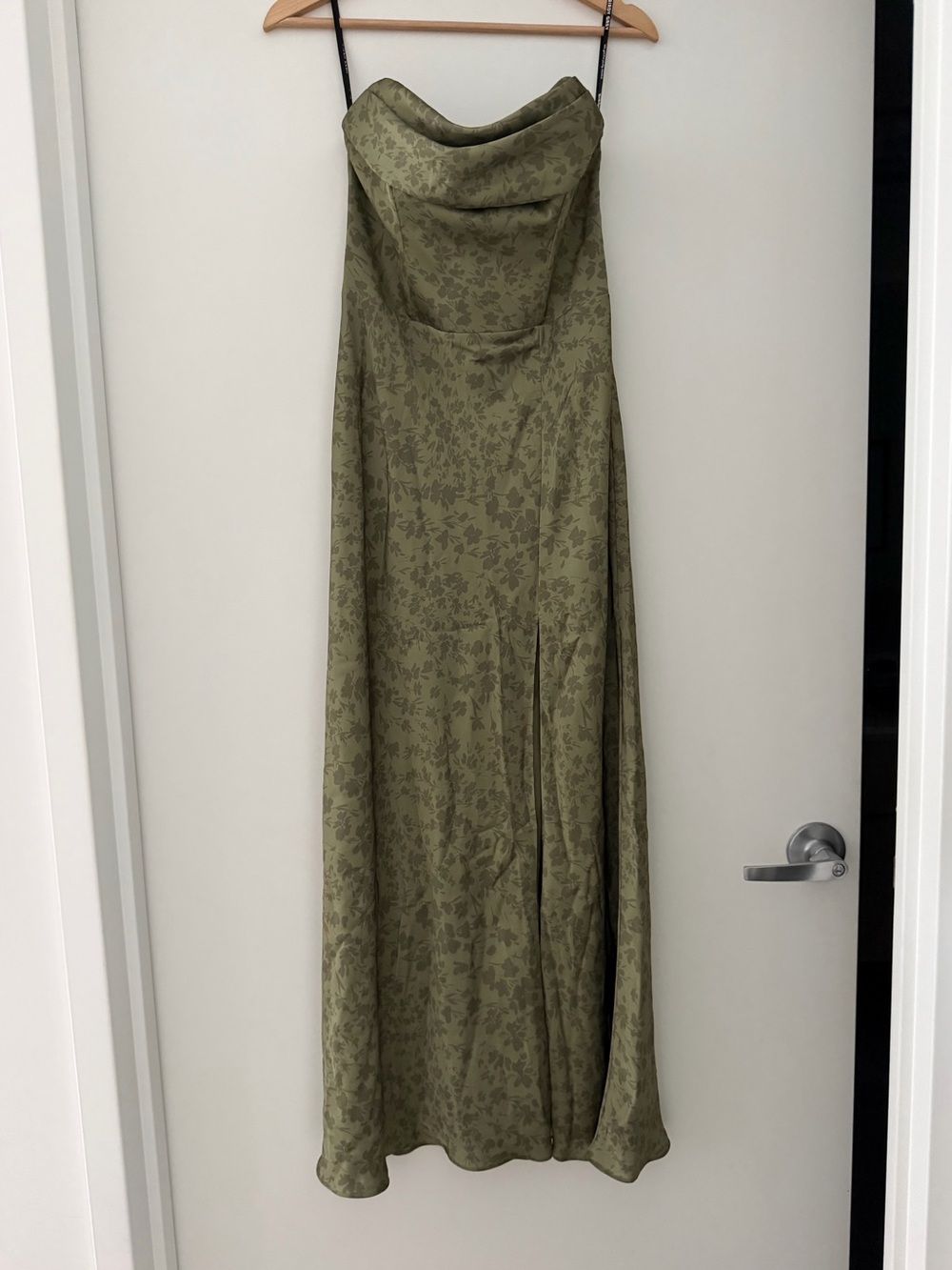 Birdy Grey Olive Floral Olive Bridesmaid Maxi Dress